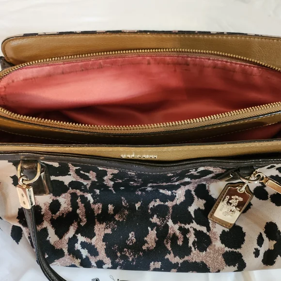 Coach Madison Kimberly Carryall Women's Bag - Brown and Black - Picture 9 of 13